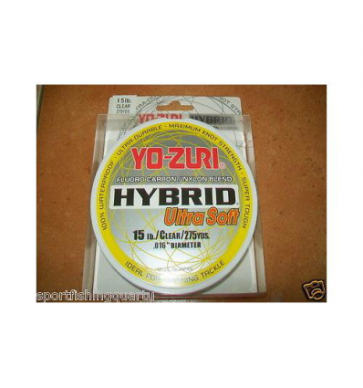 FLUOROCARBON HYBRID ULTRA SOFT YO-ZURI 12LBS 5.44kG 0.338 mm 250MT MADE IN JAPAN