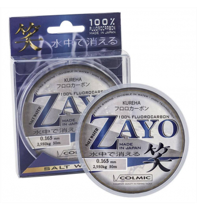 FLUOROCARBON ZAYO KUREHA COLMIC 0.255mm 50mt 6.90KG MADE IN JAPAN