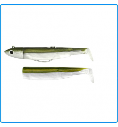 ARTIFICIALE BLACK MINNOW FIIISH 160mm 60g+22 TAGLIA N5 COMBO OFFSHORE KAKI