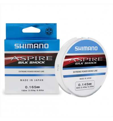 FILO SHIMANO ASPIRE SILK SHOCK 150m 0.18mm 3.6KG PARATURE FINALI MARE TROTA LAGO