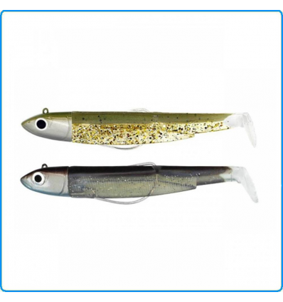 BLACK MINNOW FIIISH 90mm 2COMBO OFFSHORE 10g KAKI PAILLETTE' SEXY BROWN SPINNING