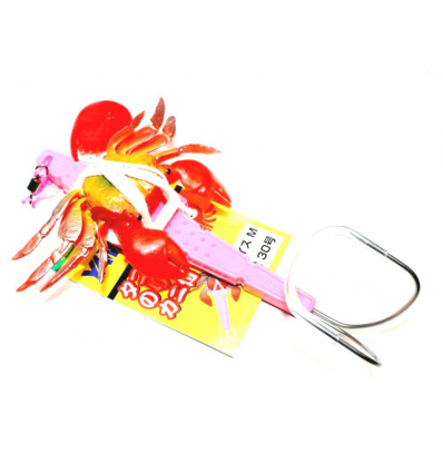 POLPARA YAMASHITA CON GRANCHIO ROSSO PLASTIC OCTOPUS JIG W/CRAB 30 SIZE M