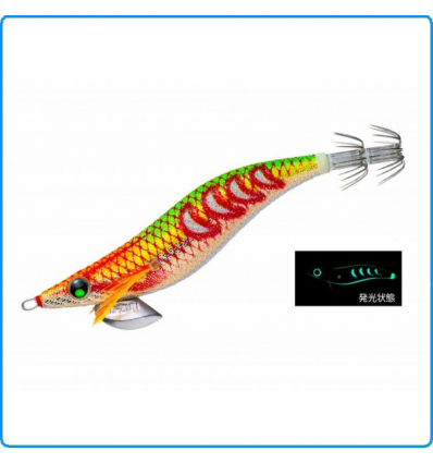 TOTANARA YO-ZURI AURI-Q RATTLE SEARCH 3.0 15g DLGL GLOW PESCA EGING PER CALAMARO