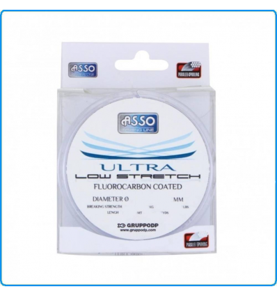 Lenza da pesca Asso Low Stretch 100M 0.20mm 8.6KG filo per surfcasting bolentino