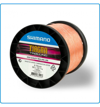 Filo Shimano Tiagra trolling 1000m 20lb 0.45mm 9kg rosa pesca traina bolentino