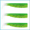 FIIISH SHAD CHARTREUSE N3 BLACK MINNOW 120mm 3PZ SPINNING SPIGOLA LAMPUGA SERRA