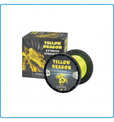 LENZA DA PESCA NYLON YELLOW DRAGON COLMIC 600MT 20LB 0.40mm PER TRAINA BOLENTINO